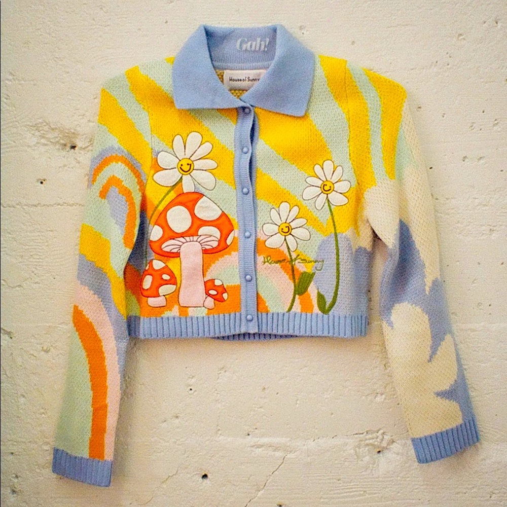 NWT House of Sunny The Big Bloom Cardigan Sweater - Size 4